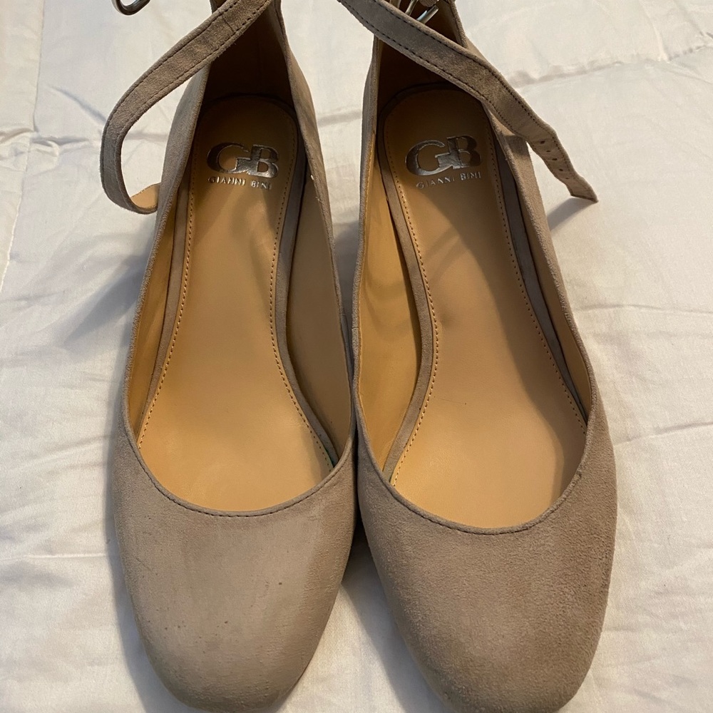 Nude Block Heels
